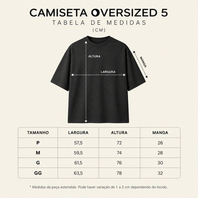 Tabela de medidas das camisetas Quarter Inc.